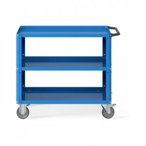 Carrello Clever Large con piano in acciaio aggiuntivo e pannelli forati CLEVER1012