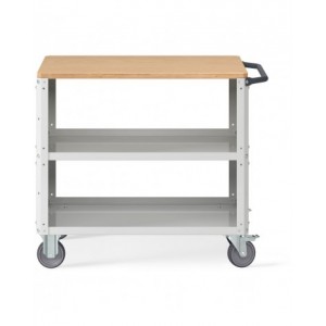 Carrello Clever Large con piano in acciaio aggiuntivo e pannelli forati CLEVER1013