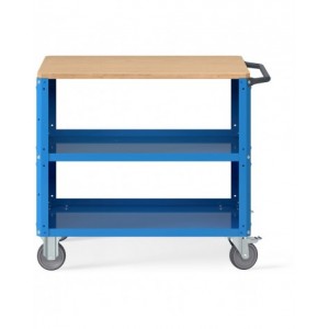 Carrello Clever Large con piano in acciaio aggiuntivo e pannelli forati CLEVER1014