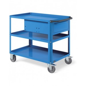 Carrello Clever Large con piano in acciaio aggiuntivo e cassetto CLEVER1020