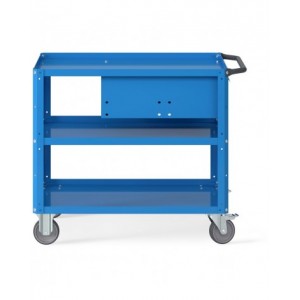 Carrello Clever Large con piano in acciaio aggiuntivo e cassetto CLEVER1020