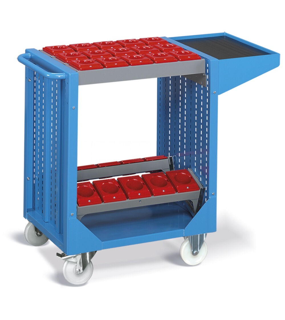 Carrello Combi NC con 25 Boccole HSK A63-B80, Blu