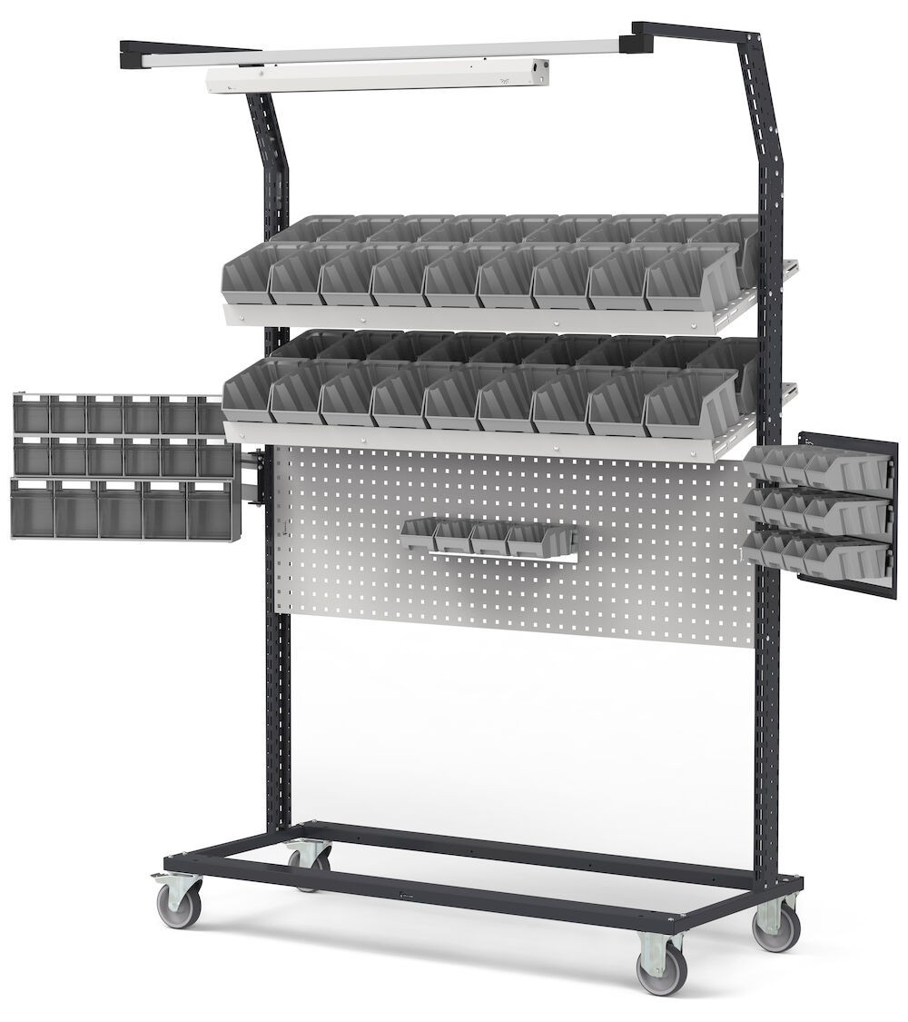 Carrello lean production, L 2998 mm BINCART1507