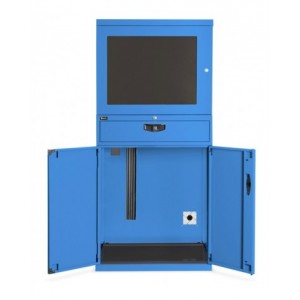 Armadio porta PC serie Standard, L717 x P635 x H1560 mm