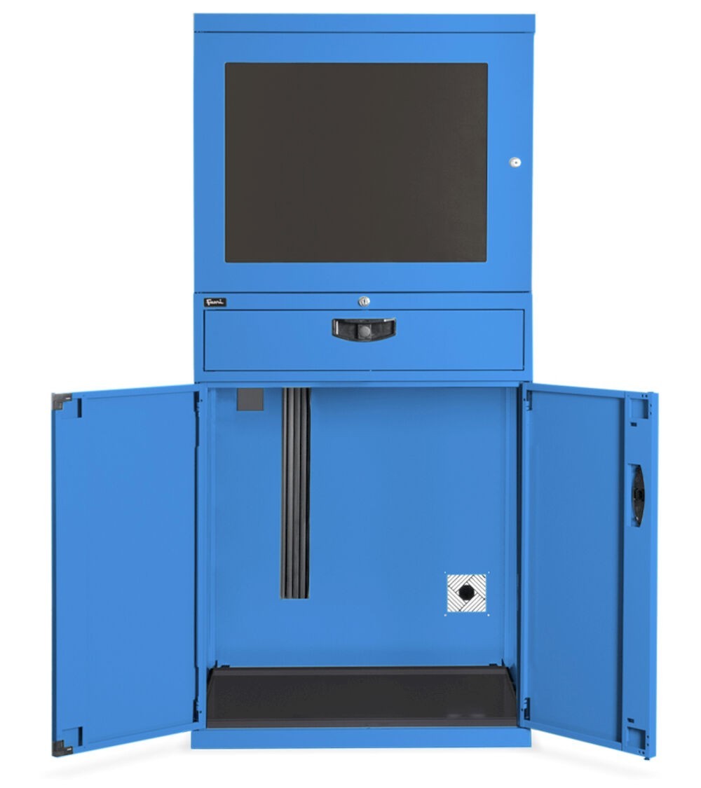 Armadio porta PC serie Standard, L717 x P635 x H1560 mm