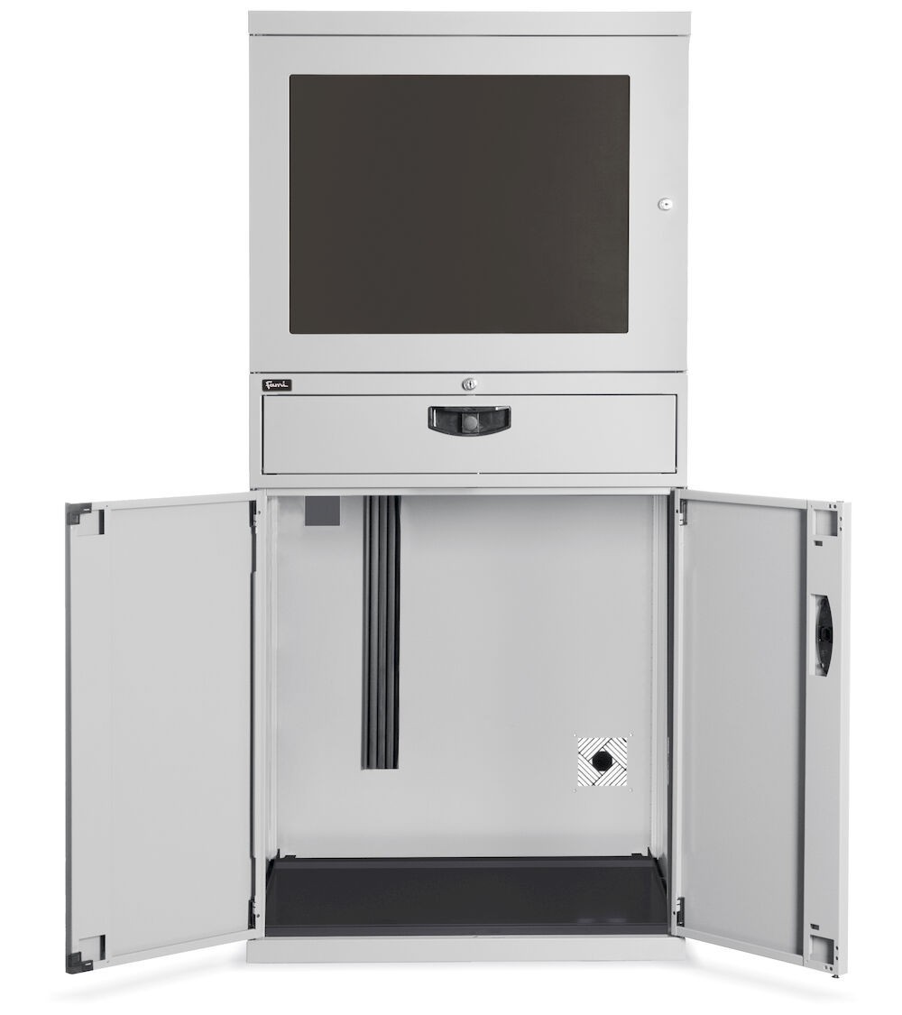 Armadio porta PC serie Standard, L717 x P635 x H1560 mm