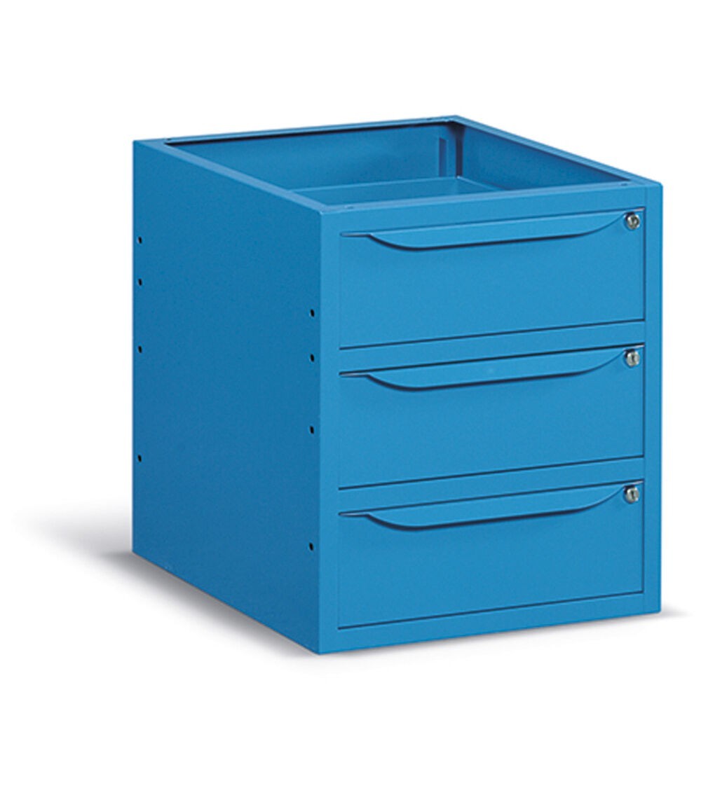 Cassettiera per banco da lavoro, 3 cassetti, 50cm