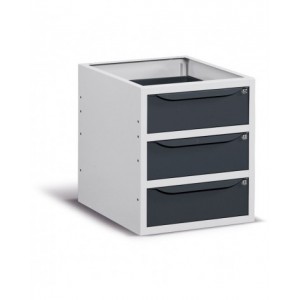 Cassettiera per banco da lavoro, 3 cassetti, 50cm