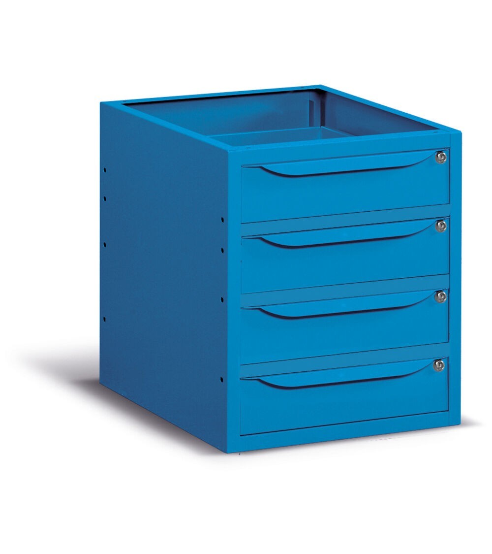 Cassettiera per banco da lavoro, 4 cassetti, 50 cm