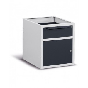 Cassettiera con 1 cassetto e 1 anta, 50cm