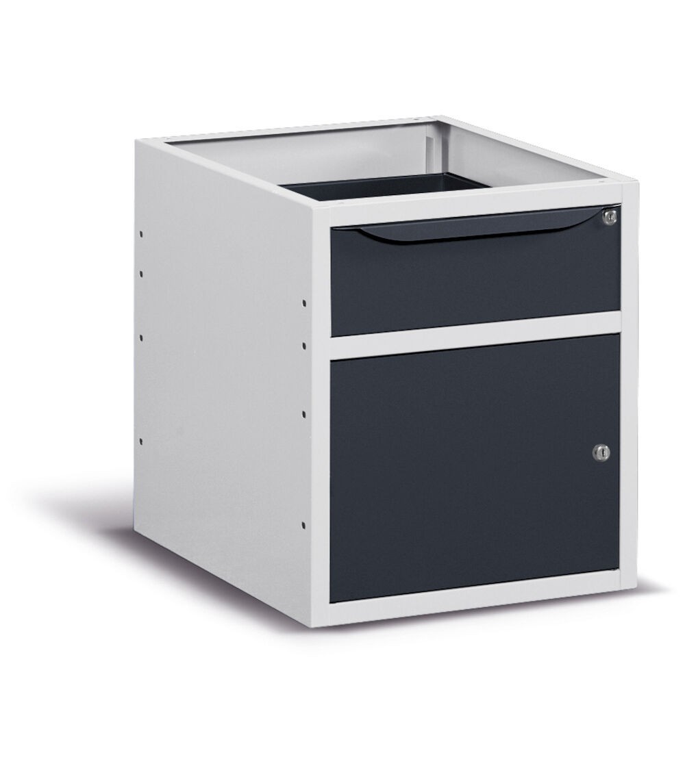 Cassettiera con 1 cassetto e 1 anta, 50cm