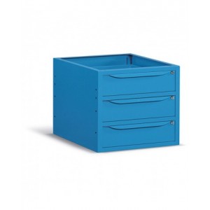 Cassettiera per banco da lavoro, 3 cassetti, 63 cm