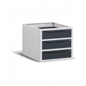 Cassettiera per banco da lavoro, 3 cassetti, 63 cm