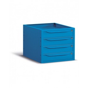 Cassettiera per banco da lavoro, 4 cassetti, 63 cm