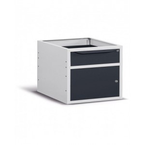 Cassettiera con 1 cassetto e 1 anta, 63 cm