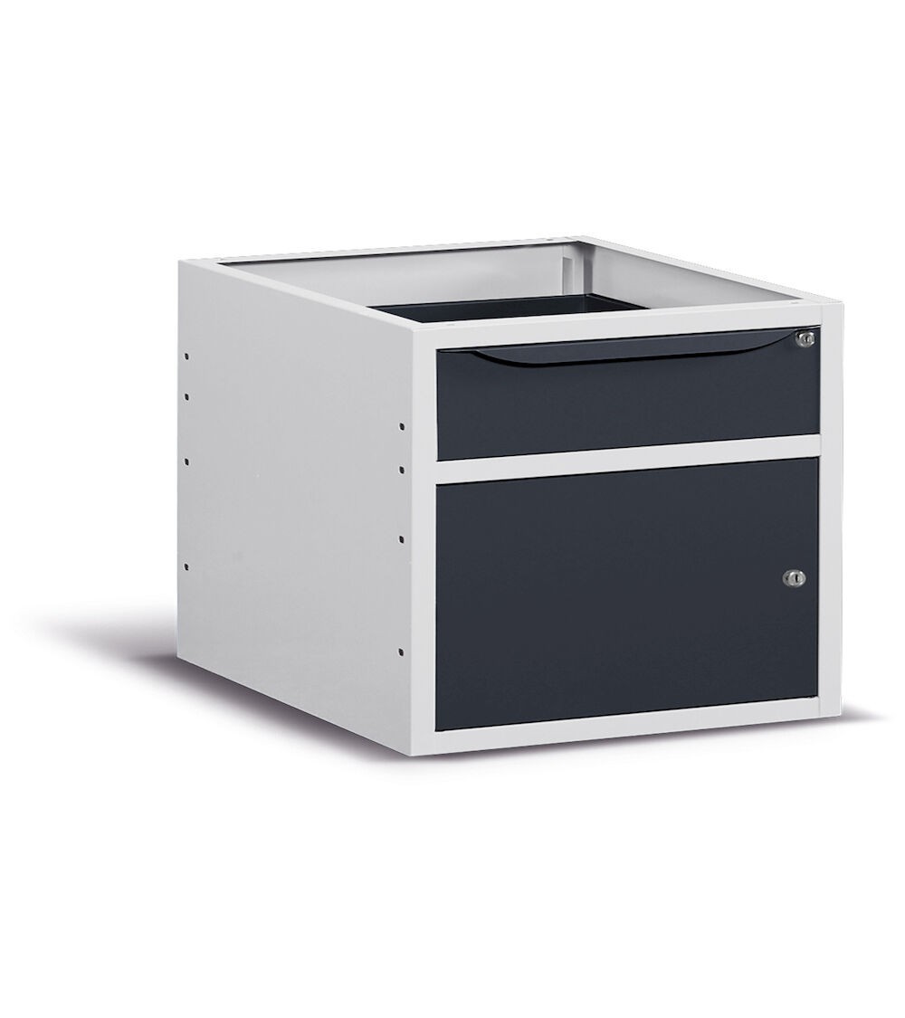 Cassettiera con 1 cassetto e 1 anta, 63 cm