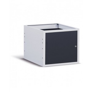 Cassettiera con anta e piano regolabile, 63cm
