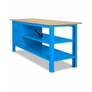 Piano aggiuntivo per banchi Work, 760x600x35 mm