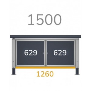 Semipiano per banchi, 1260x300x35 mm