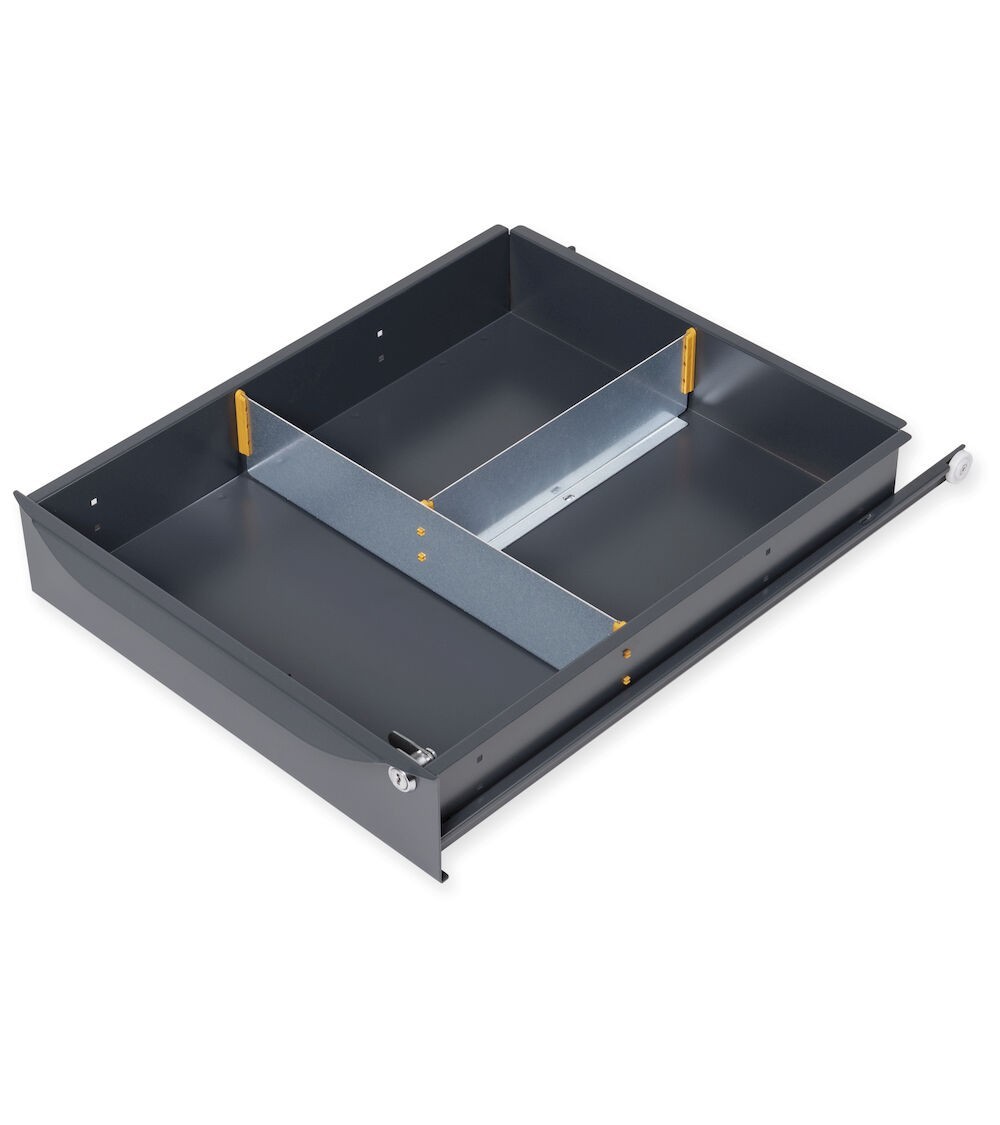 Divisori trasversali e longitudinali per cassetti con L 500mm e H frontale 105-150 mm