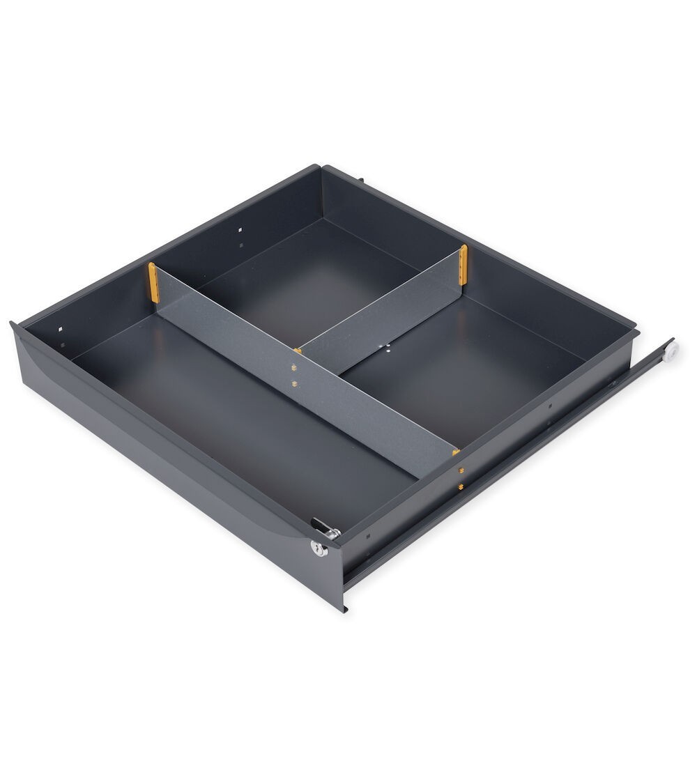 Divisori trasversali e longitudinali per cassetti con L 629 e H frontale 105-150 mm
