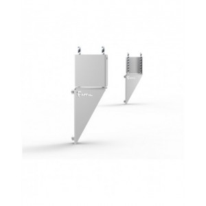 Coppia supporti per parete attrezzata L 1000 mm