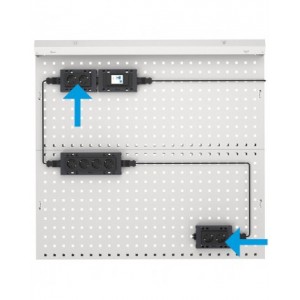 Presa Schuko multipla a 2 scomparti