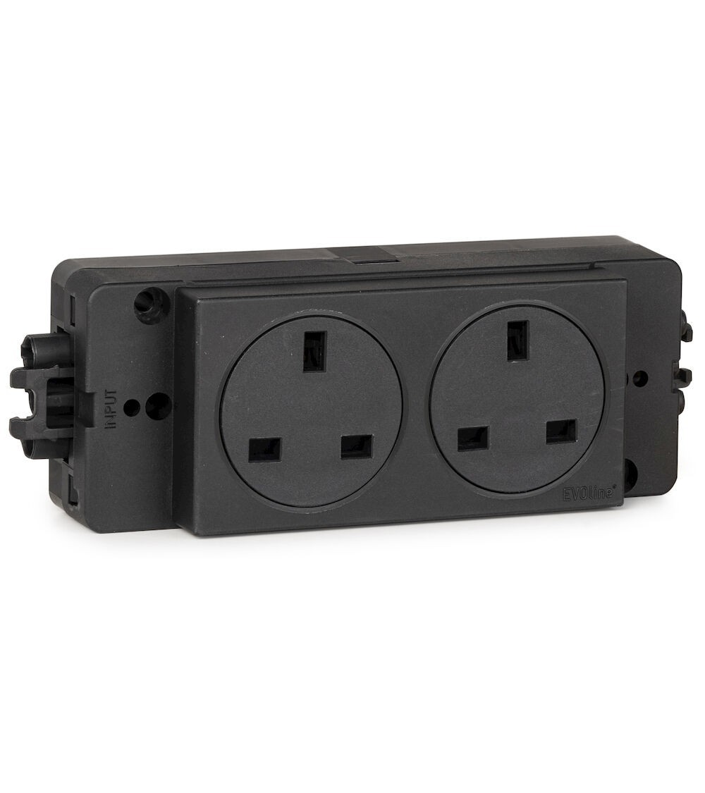 Multipresa Inglese a 2 scomparti