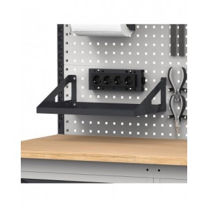 Mensola grande reversibile in acciaio, 45 cm