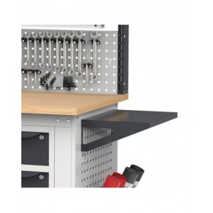 Mensola grande reversibile in acciaio, 45 cm