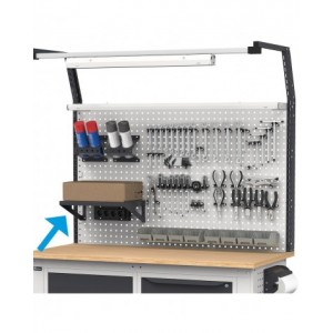 Mensola piccola reversibile in acciaio, 30cm