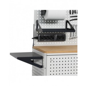 Mensola piccola reversibile in acciaio, 30cm