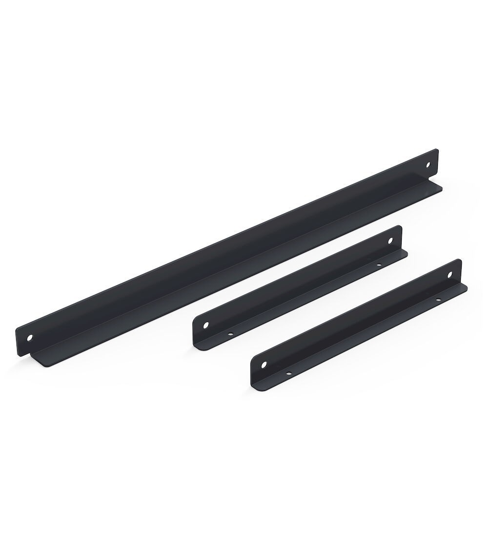 Coppia supporti parziali per Visual Box, L649 x P50 x H319 mm