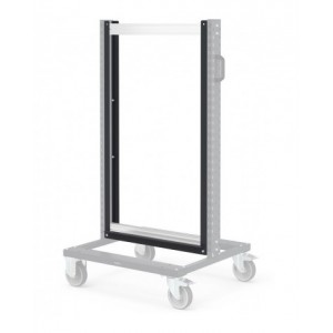 Coppia supporti totali per Visual Box, L649 x P50 x H1153 mm