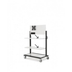 Pannello non forato/mensola, L953 x P31 x H494 mm