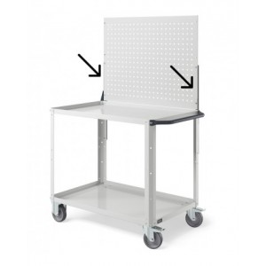 Coppia montanti per fissaggio pannello