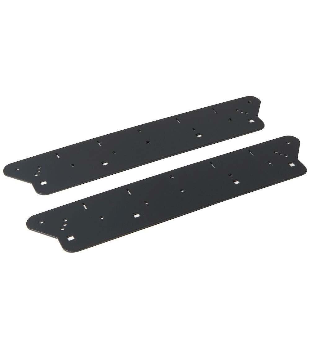 Coppia piastre di supporto per profilo in alluminio