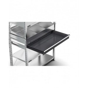 Scaffale per minuterie a 6 piani con divisori, L1057 x P521 x H2011 mm