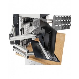 Banco da lavoro con pannello portautensili MASTERBR1509, 150 cm