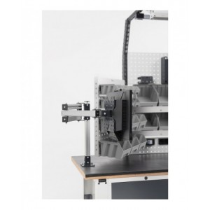 Banco da lavoro portautensili con cassetti e contenitori MASTERBR2008, 200 cm