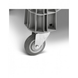 Cassone in plastica con ruote, L1040 x P640 x H780 mm