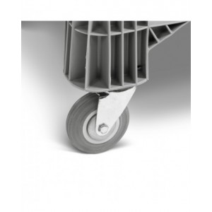 Cassone in plastica con ruote, L1200 x P800 x H940 mm