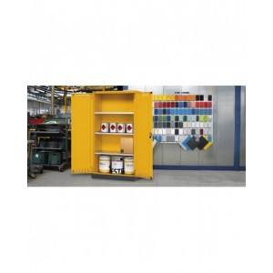 Armadio 2 ante a battente fessurate, 3 ripiani, 1 vasca stagna esterna, L1048 x P600 x H2027 mm, PERFOM14025