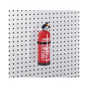 Porta estintore con estintore da 2 kg