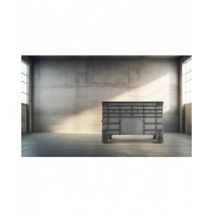 Cassone in plastica sovrapponibile, L1040 x P640 x H670 mm