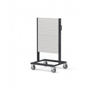 Carrello con 4 pannelli forati, L 761 mm BINCART0704