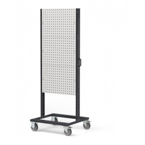 Carrello con 6 pannelli forati, L 761 mm BINCART0705