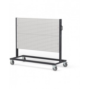 Carrello con 4 pannelli forati, L 1552 mm BINCART1501