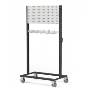 Carrello per imbracature con pannello forato, L 1067 mm BINCART1010