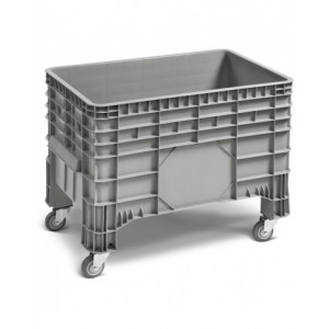 Cassone in plastica con ruote, L1040 x P640 x H780 mm